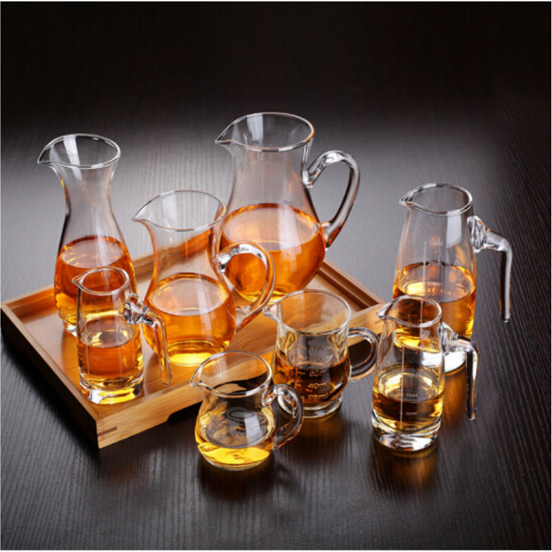 分酒器 带刻度玻璃公杯 小号分酒杯 倒酒壶 量酒器 醒酒器 100ml/ 300ml/ 500ml