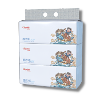 卡比布抽纸(重庆大区)国潮新品原生木浆升级加厚456张114抽3包/提抽纸母婴级纸巾轻柔可湿水不易破