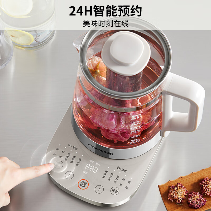 九阳(Joyoung)03双精钢养生壶1.8L大容量 WY196银色高清大图