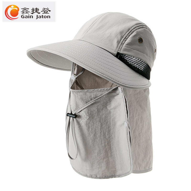 鑫捷登 男女同款加大檐防晒鸭舌帽+面罩 AGRY-MDD2455 1顶高清大图