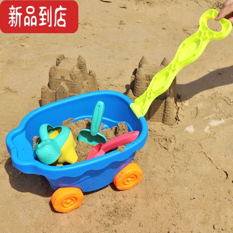 真智力儿童沙滩玩具套装宝宝加厚沙滩城堡铲子和桶挖沙子沙模男女孩麦秆图片