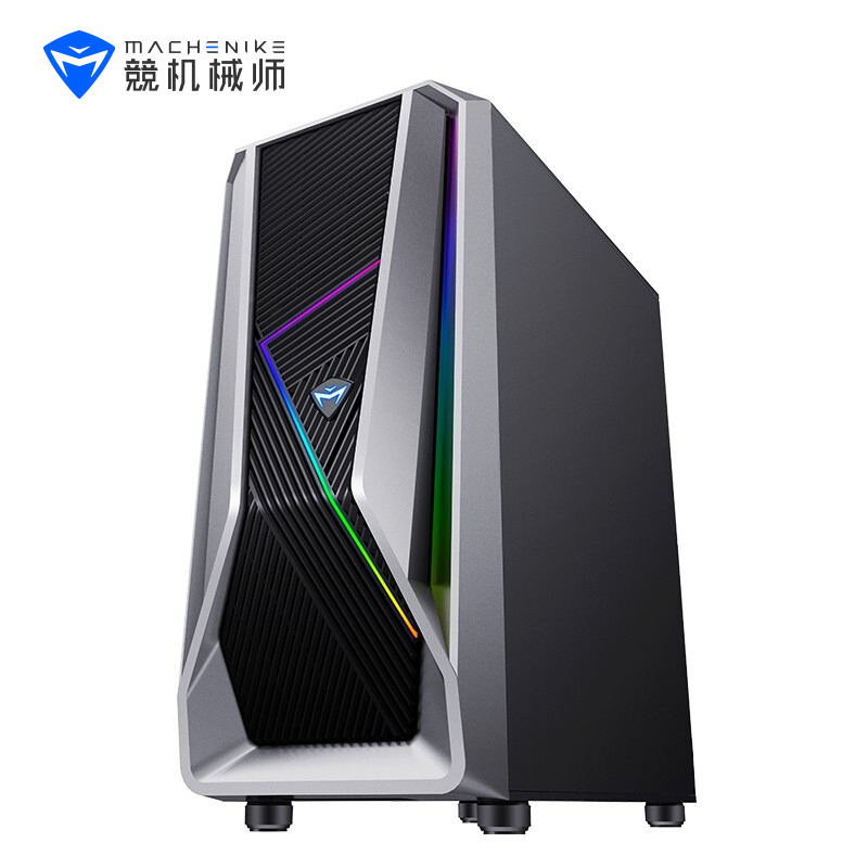 MACHENIKE机械师T90-T游戏台式电脑电竞吃鸡必备主机台式机办公学习电脑玻璃侧透简易加装(酷睿i5-10400 16G GTX1660Super 512G SSD高速固态)