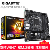 技嘉（GIGABYTE） B365M DS3H主板 +英特尔I3 9100FCPU套装支持Win7 M.2插槽，DDR4 1151针