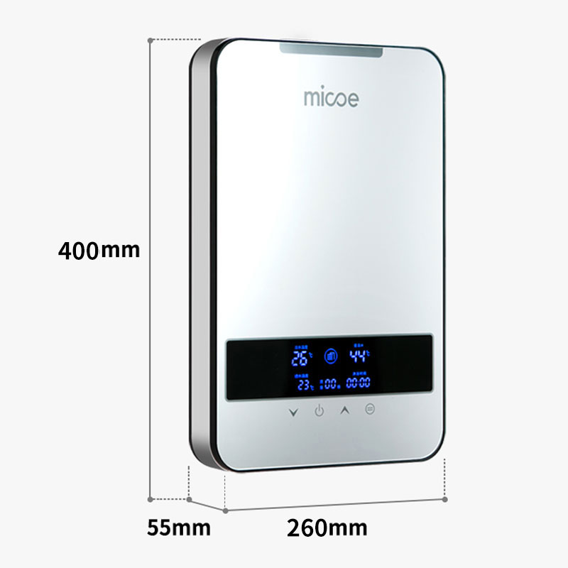 四季沐歌(MICOE)即热式电热水器 智能变频恒温微电脑触控式家用小型速热卫生间洗澡过水热 DSK-H85-M3A4高清大图