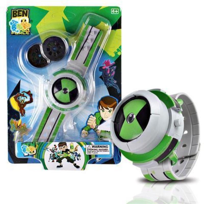 Ben10手表B 田小班骇客变身器玩具儿童卡通地球保卫者BEN10投影手表少年