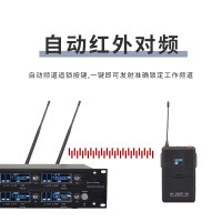 润普(Runpu)会议室礼堂报告厅直播/演讲/智慧教育真分集专业无线一拖八领夹式麦克风RP-WH9008L