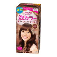 KAO花王Prettia染发剂 日本原装 黑发专用泡沫染发剂可可棕色染发膏108g