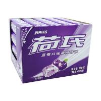 荷氏（HALLS）蓝莓口味薄荷糖 680g(34g×20条) 盒装