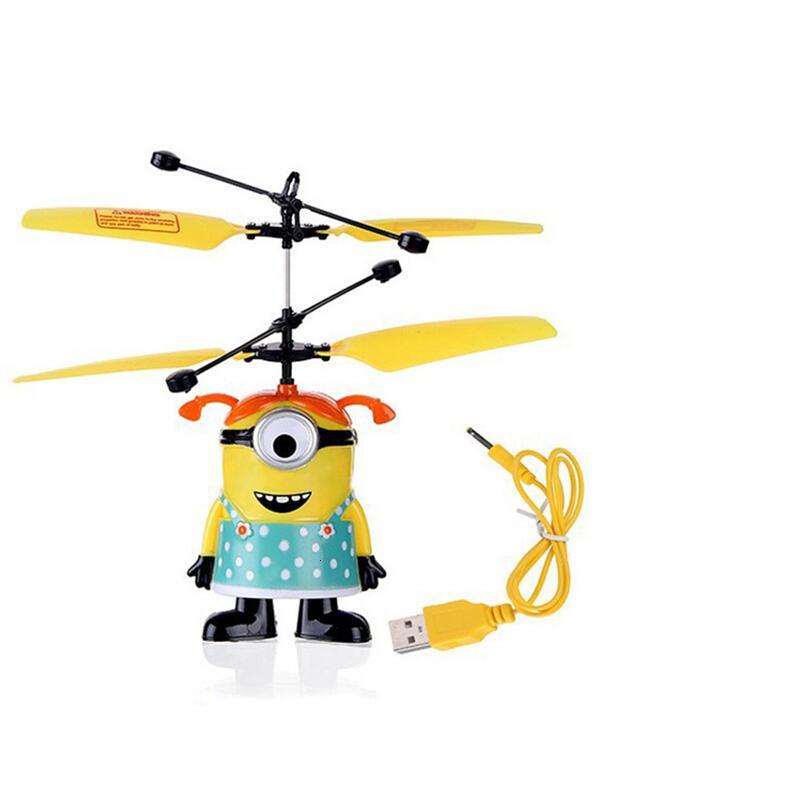 舒童乐strolex悬浮遥控感应闪光小黄人飞行器感应飞行玩具小黄人