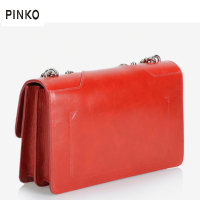 【直营】品高(PINKO) LOVE MAXI STUDS 系列女士单肩斜挎花纹铆钉链条包 牛皮 欧美时尚