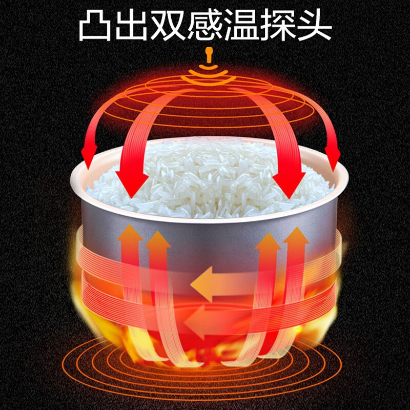 亚摩斯(AMOS) AS-WF40SG 电饭煲 家用多功能4L智能预约可WiFi控制 白色高清大图