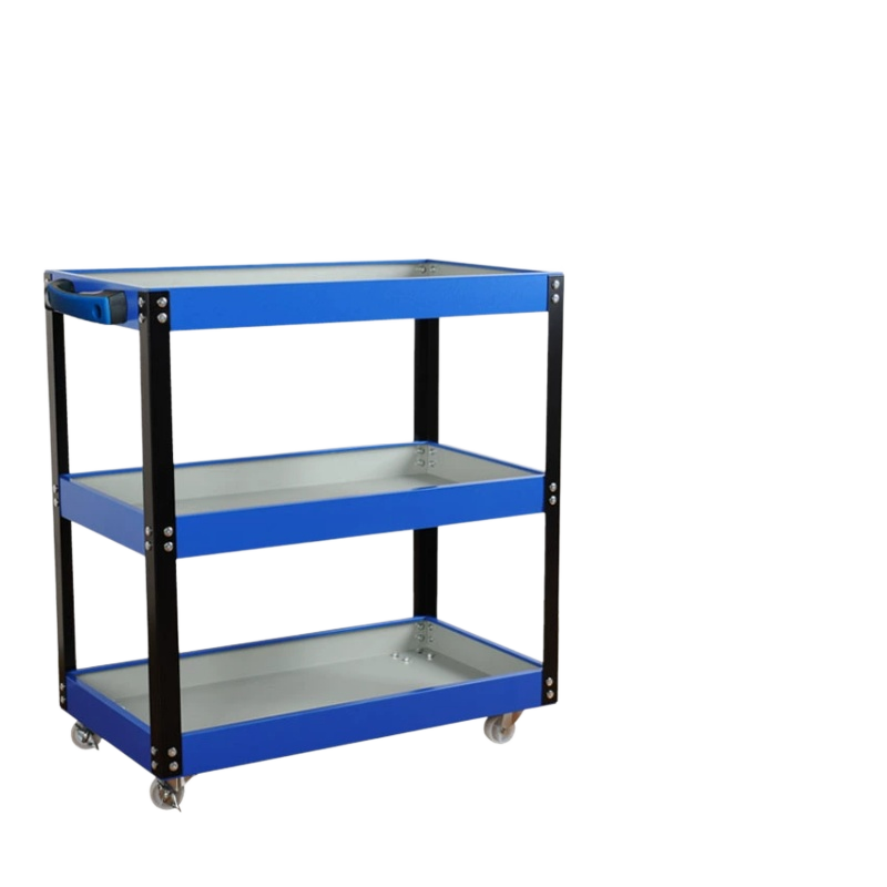 威百达汽修工具车维修转向刹车轮移动工具箱零件车[蓝白色]经济款[1000101]高清大图