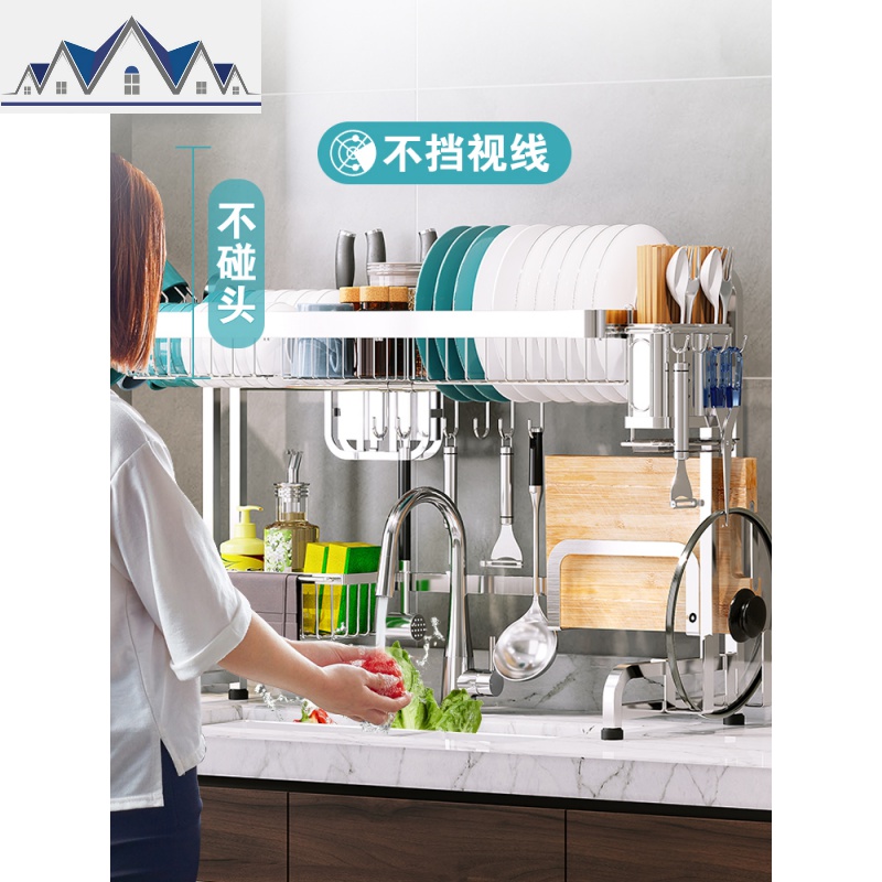 304不锈钢厨房置物架水池晾碗架沥水架放碗筷水用品家用大全 三维工匠高清大图