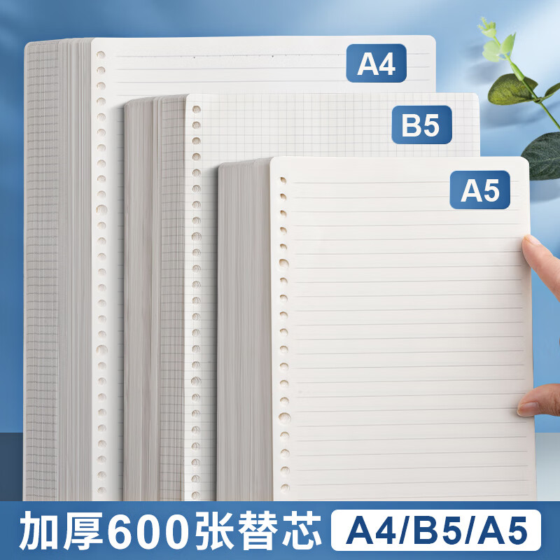 晨光A5方格活页芯(黑白记忆)APY9F20PB 1本高清大图