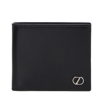 ZEGNA 杰尼亚 男士黑色皮质短款钱包钱夹 71 E1177Z PLM NER 特价