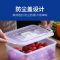 冰箱收纳盒塑料保鲜盒透明带盖泡菜盒食品腌辣白菜密封盒微波炉用|标准款[小+中+大]送筷勺