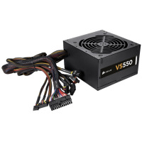 美商海盗船VS550额定550W电源80PLUS认证/12cm风扇)台式电脑电源游戏主机电源