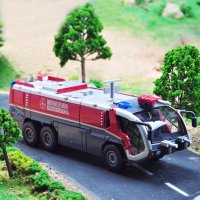 凯迪威 1:50合金声光版工程车模型 高压水枪消防汽车 救援车礼盒装工程汽车625026