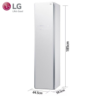 LG S3WF韩国进口衣物护理机蒸汽轻柔烘干 衣物塑形除褶皱 衣物熏香 裤线整理 白色