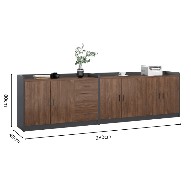 亿洛莱 办公矮柜 280*40*80cm 个高清大图