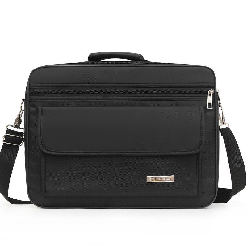 简约男士休闲防水单肩包斜挎包商务手提手拎公文包电脑包工具男包款式
