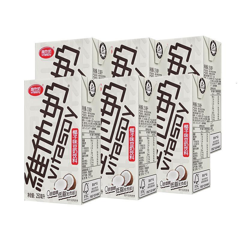 维他奶植物蛋白豆奶椰子味250ml*12盒