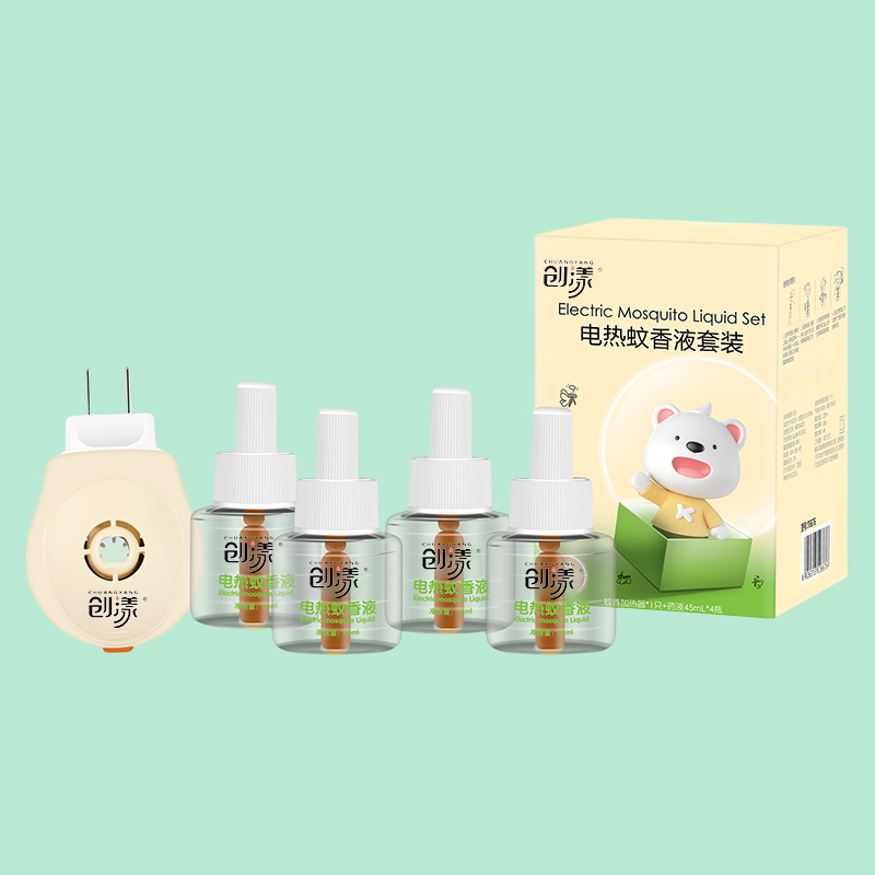 创漾(CHUANGYANG) CY1083 电热蚊香液套装无香型1器4液 5.00只/套(计价单位:套)高清大图
