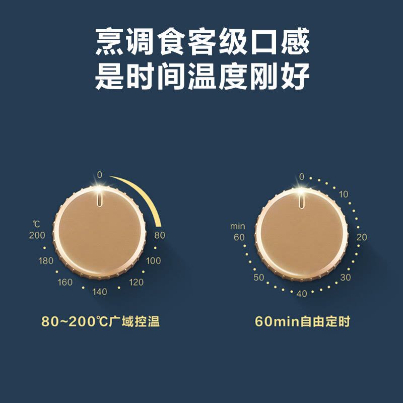 美的(Midea)空气炸锅 4.2L大容量家用煎炸锅 不粘大功率空气烤多功能薯条机电炸锅MF-KZ42E101L(蓝色)图片