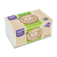 洁柔 抽纸 自然系列 三层120抽*20包 家用面巾纸 湿水擦手纸 餐桌用饭点餐巾纸