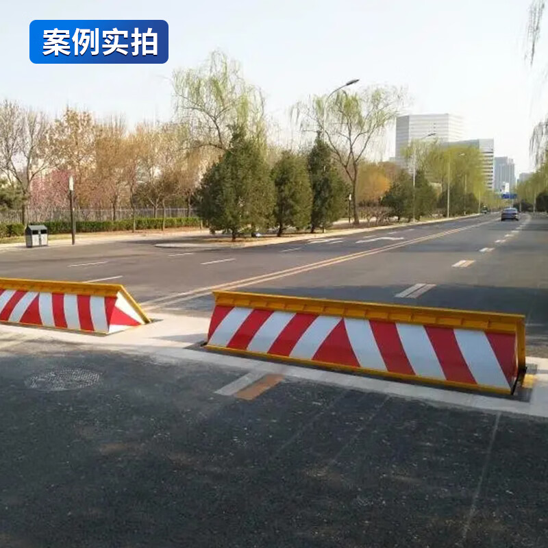 启功液压翻板路障机电动升降带刺道路设施防撞阻车器每米QG-JZLZJ15高清大图