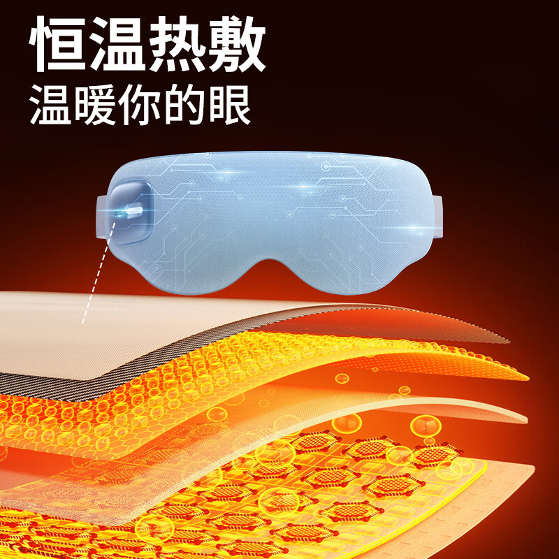 和正眼部按摩器眼部按摩仪 恒温热敷睡眠眼保仪 震动按摩眼罩 成人实用礼 生日礼物送女朋友男朋友 眼部按摩器 HZ-QNA高清大图
