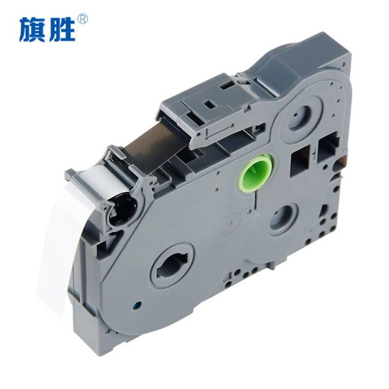 旗胜 色带 PT-E300 白底黑字12mm 个