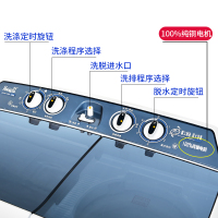 8-海鸥15公斤巨无霸纯铜半自动双桶洗衣机双缸大容量商家用宾馆酒店 渗锌钢板外壳 平衡环脱水桶