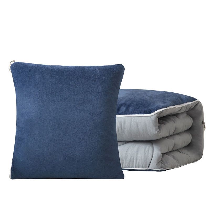 图书>期刊/杂志>汽车>图书其它>藏青色无袖120x160cm车载两用抱枕被可