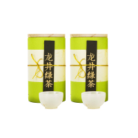 太湖雪眉龙井绿茶(双木罐礼盒)250g