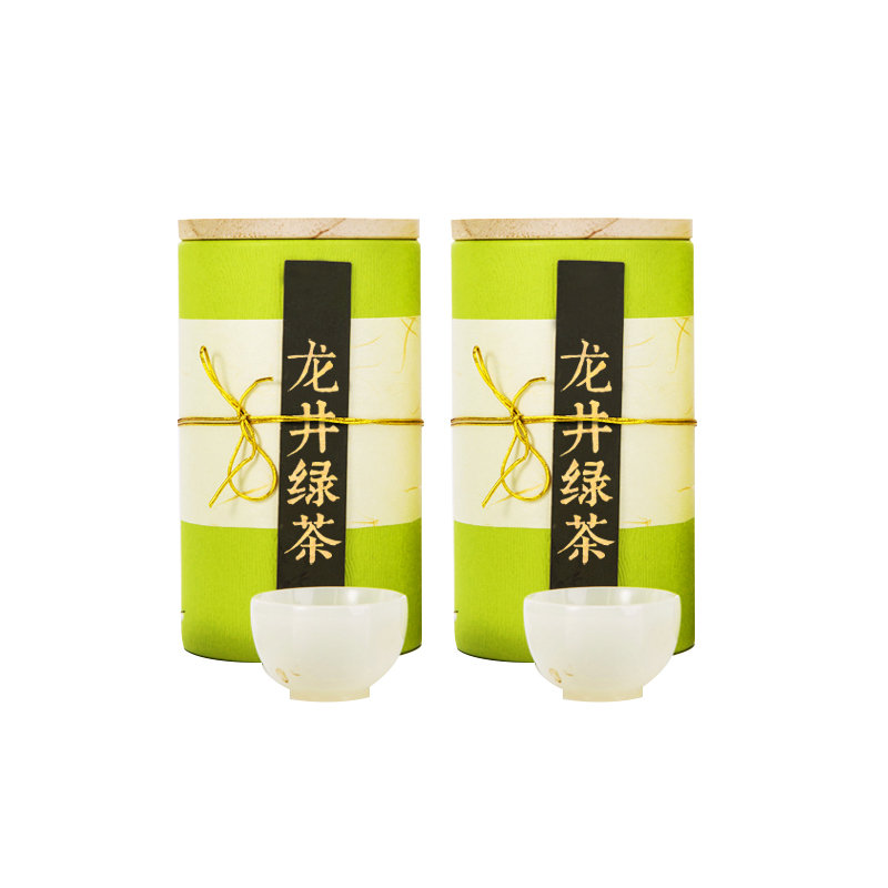 太湖雪眉龙井绿茶(双木罐礼盒)250g