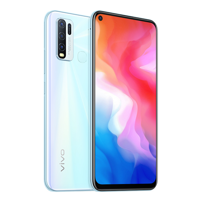 vivo Y50 8GB+128GB 冰川蓝 大电池闪充大内存四摄拍照美颜高通骁龙4G全网通手机