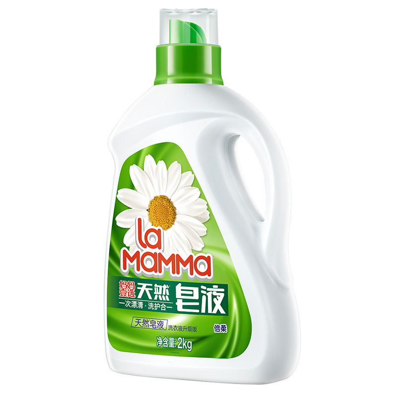 妈妈壹选天然皂液机洗(倍柔洗衣液)2kg 威露士出品