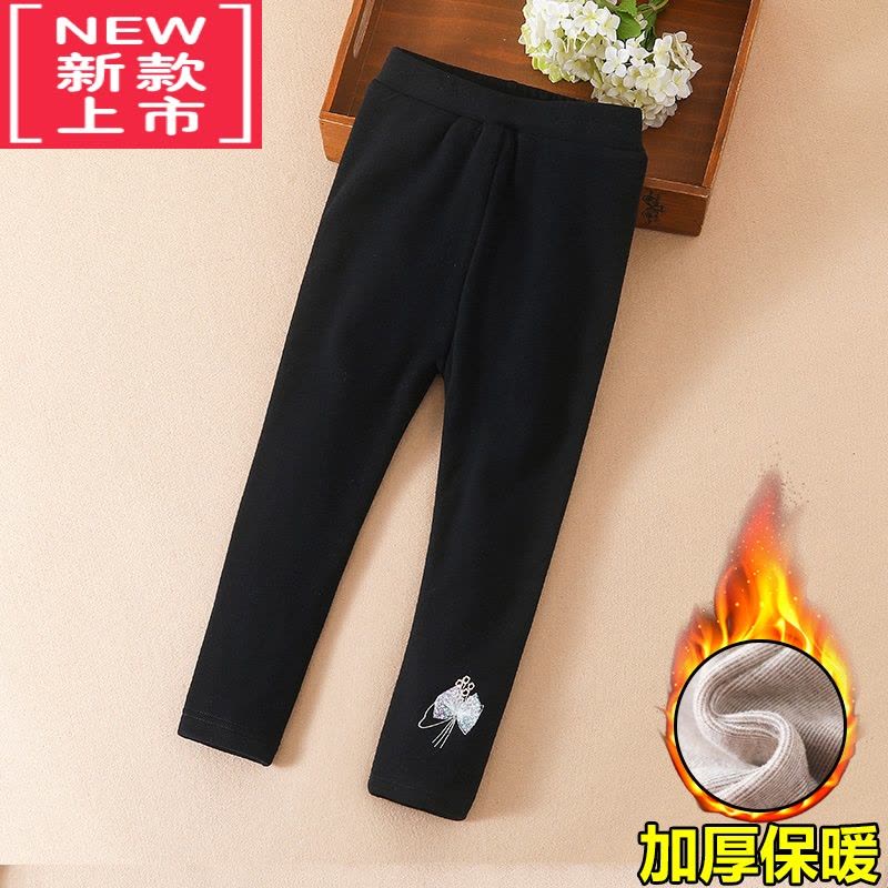 可莉允女童打底裤外穿秋冬款2022新款儿童裤子加厚女宝宝保暖棉裤洋气潮保暖裤图片