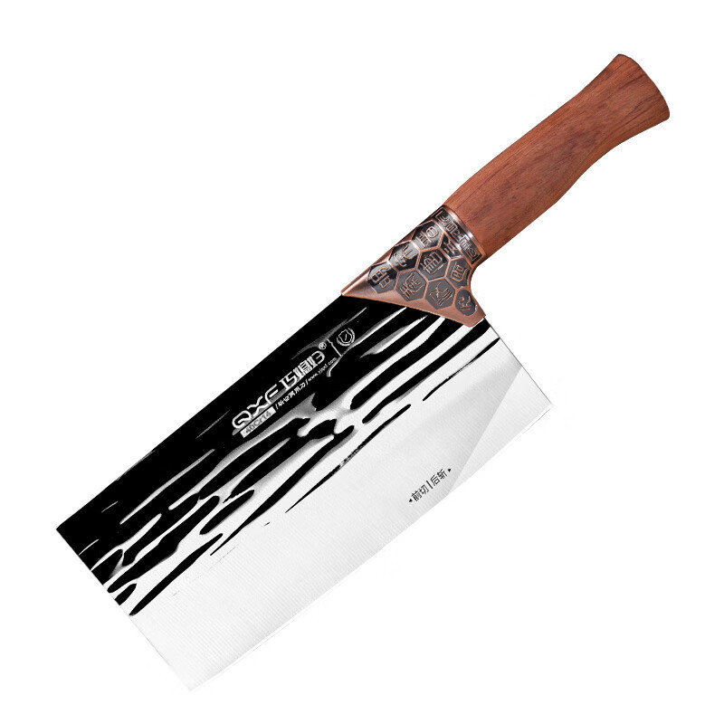 巧媳妇(SMART WIFE)王朝锌合金锻打剑纹斩切两用刀K-1404刀具厨房刀