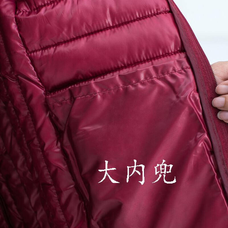迪鲁奥(DILUAO)羽绒服女妈妈秋冬装女中老年人冬季短款小中年外套高清大图
