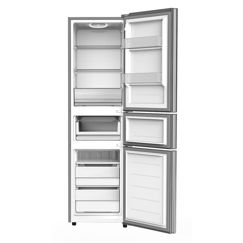 创维创维219升三门直冷冰箱四维匀冷制冷快大软冻空间bcd219tc暗夜蓝