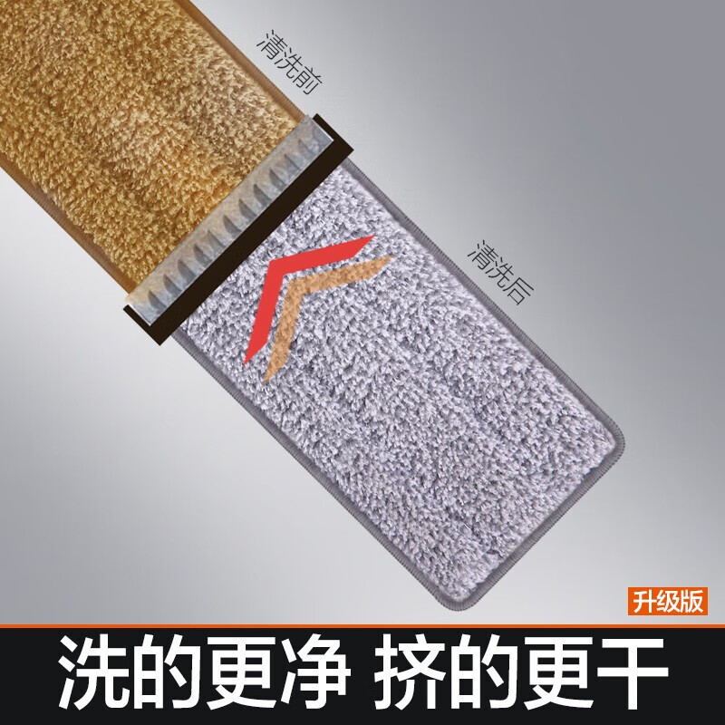 大卫拖把家用一拖净干湿两用免手洗旋转拖把高清大图