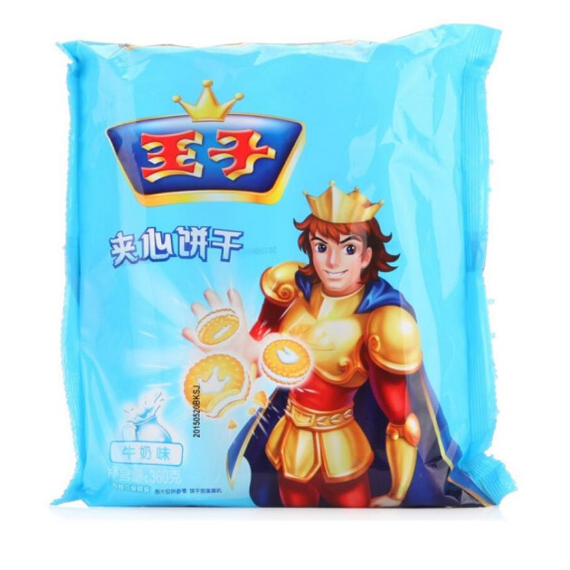 亿滋达能王子夹心草莓牛奶巧克力风味饼干360g