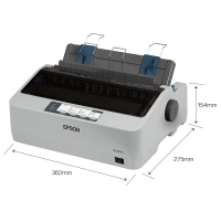 爱普生(EPSON)LQ-300KH 滚筒打印机80列 替LQ-300K 黑色