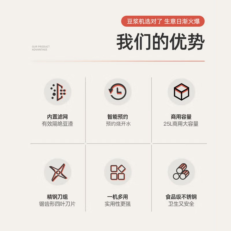 意黛斯(YIDAISI)商用豆浆机 全自动大容量浆渣分离免滤磨浆机 学校食堂酒店早餐单层50L YDS-Y50