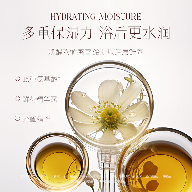 浅香氨基酸水盈蜜润沐浴乳(750g)高清大图