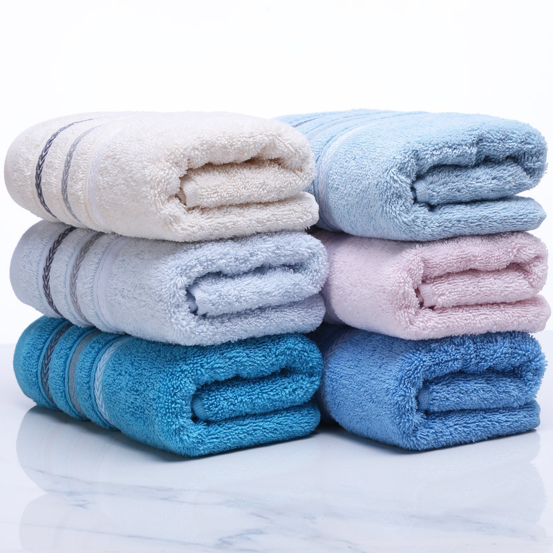 3条装金号毛巾家用纯棉柔软吸水洗脸巾男女洗澡洗脸毛巾