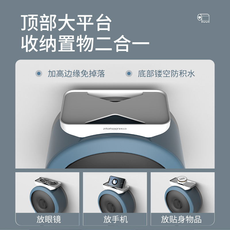 大卷纸盒壁挂式卫生间厕所纸巾盒洗手间防水大盘厕纸盒酒店卷纸筒
