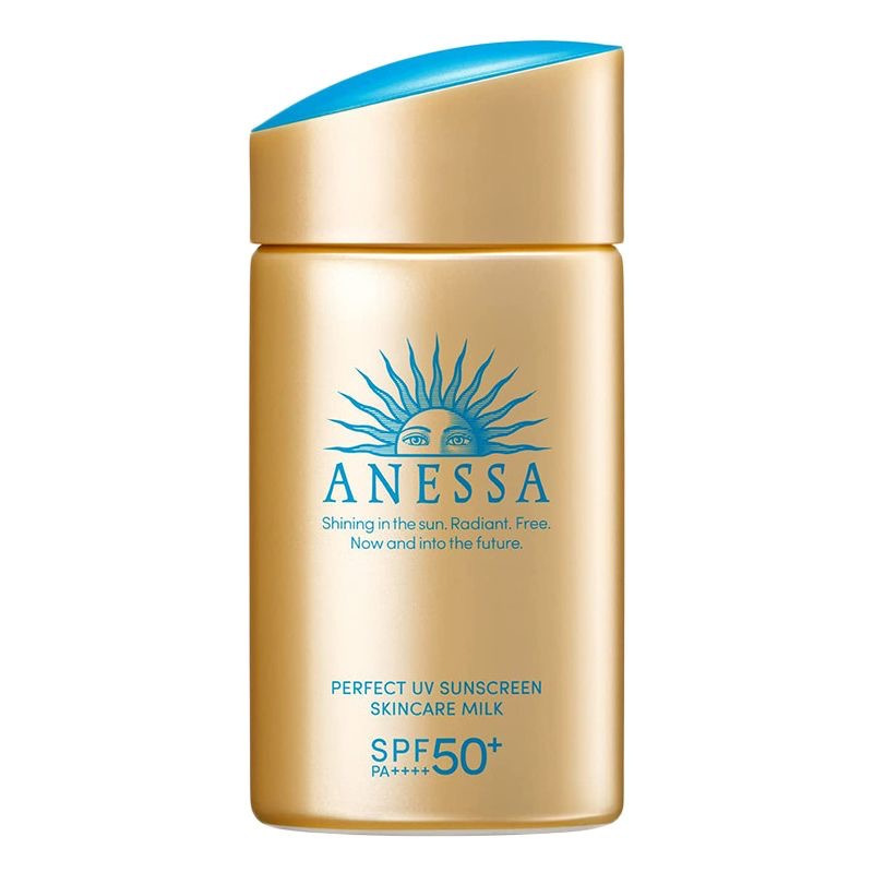 [自营]安热沙(Anessa)小金瓶防晒乳60ml 安耐晒清透隔离防晒霜(SPF50+)防紫外线防水防汗耐摩擦